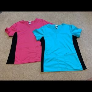 Scrubstar scrub tops, lot of 2, size Large